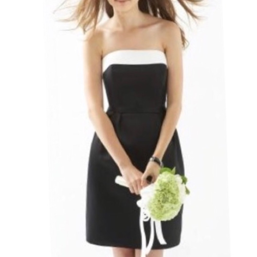 NWT Jasmine size 12 black/ivory bridesmaid dress
